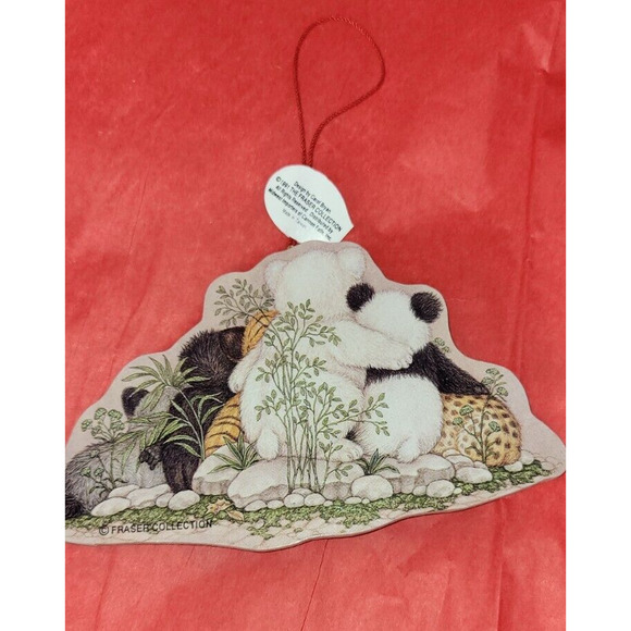 Vintage The Fraser Collection Endangered Species Wood Plastic Christmas Ornament - Picture 4 of 5